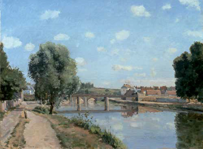 Pissarro - Le Pont de chemin de fer - Pontoise 1873