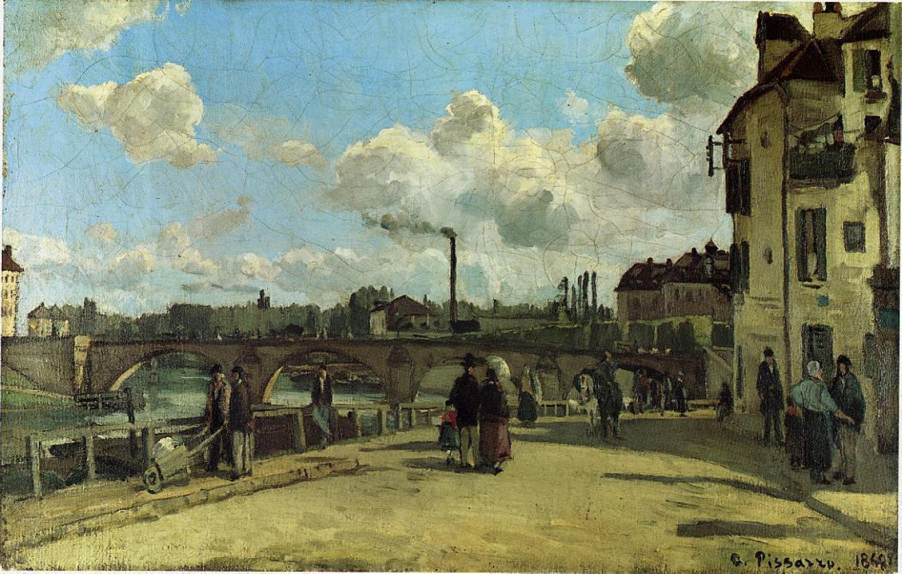 Pissarro - Quai du Pothuis à Pontoise - 1868
